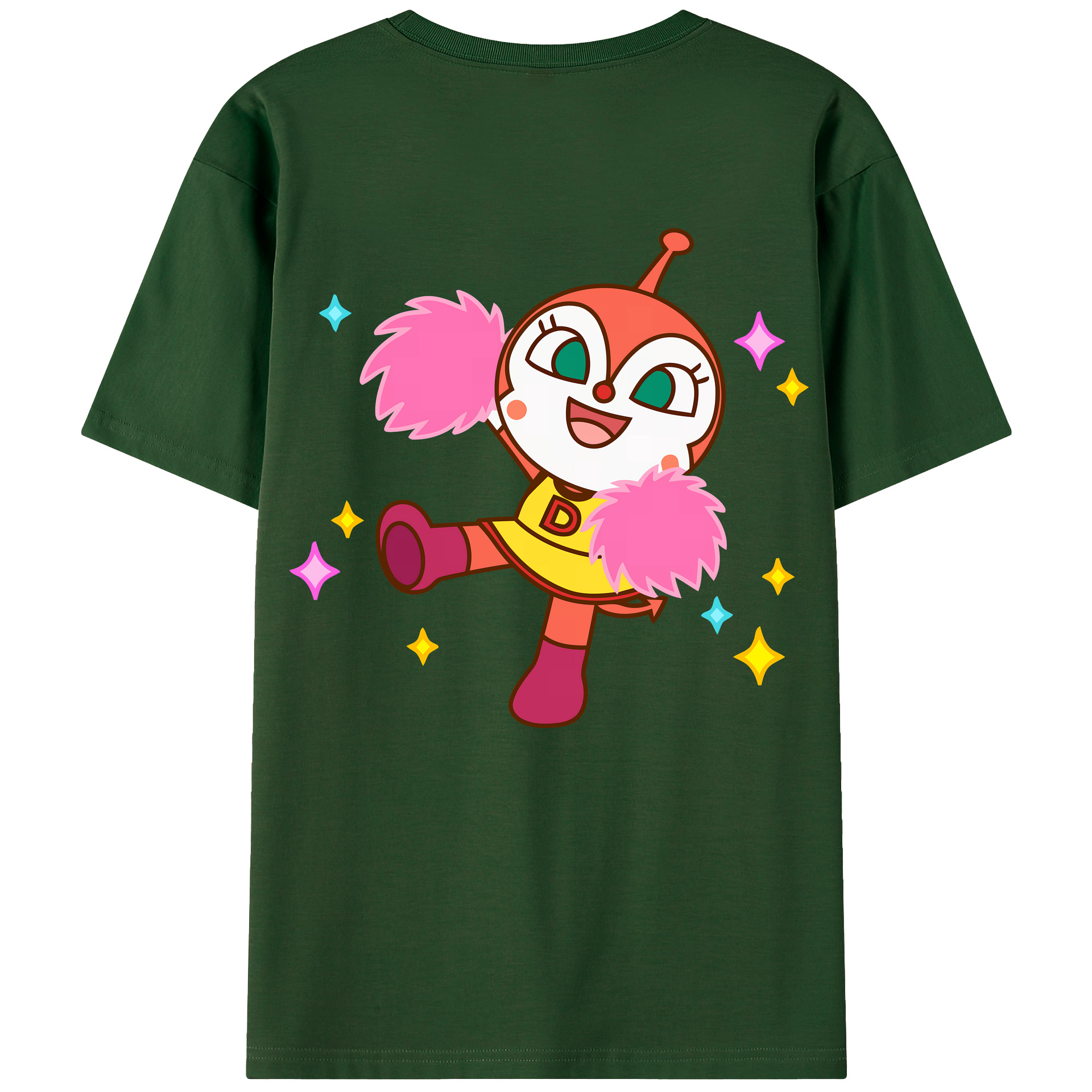 （画像用） アンパンマン Anpanman 綿100％半袖Tシャツ（背面プリント）